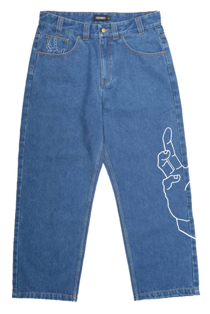 Blue Grabit baggy jeans