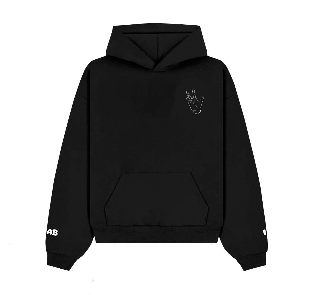 Black Grabit oversized hoodie