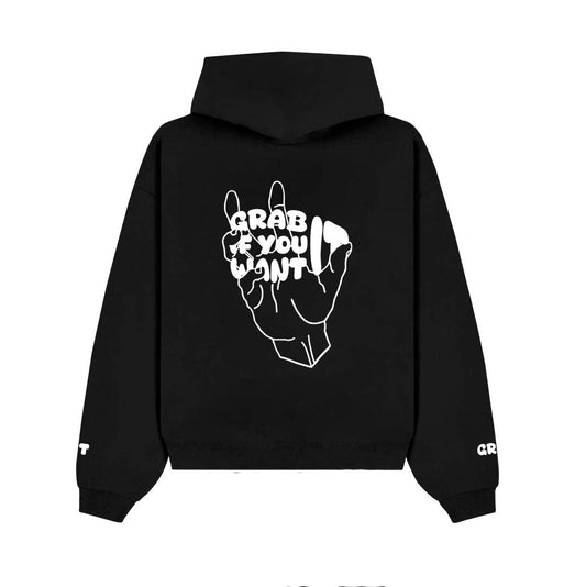 Black Grabit oversized hoodie