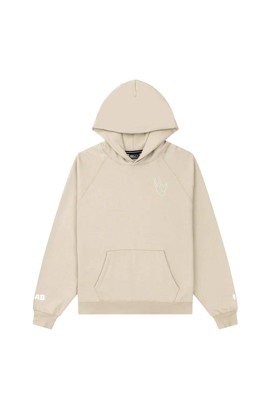 Beige Grabbit oversized hoodie